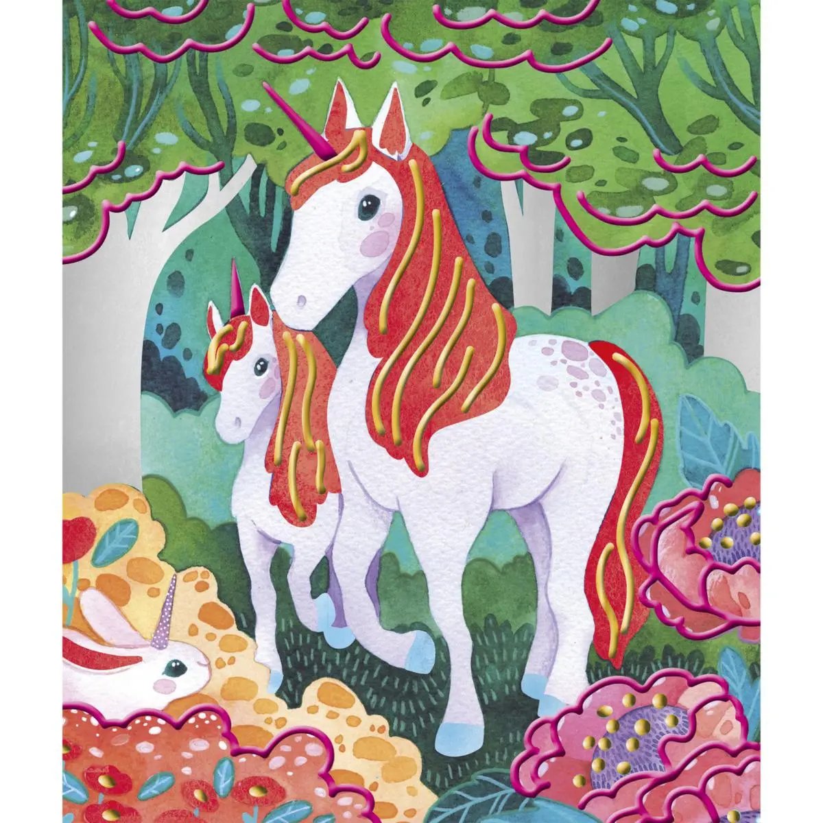 J07951  PEARLISH AND 3D UNICORN PAINTS Janod