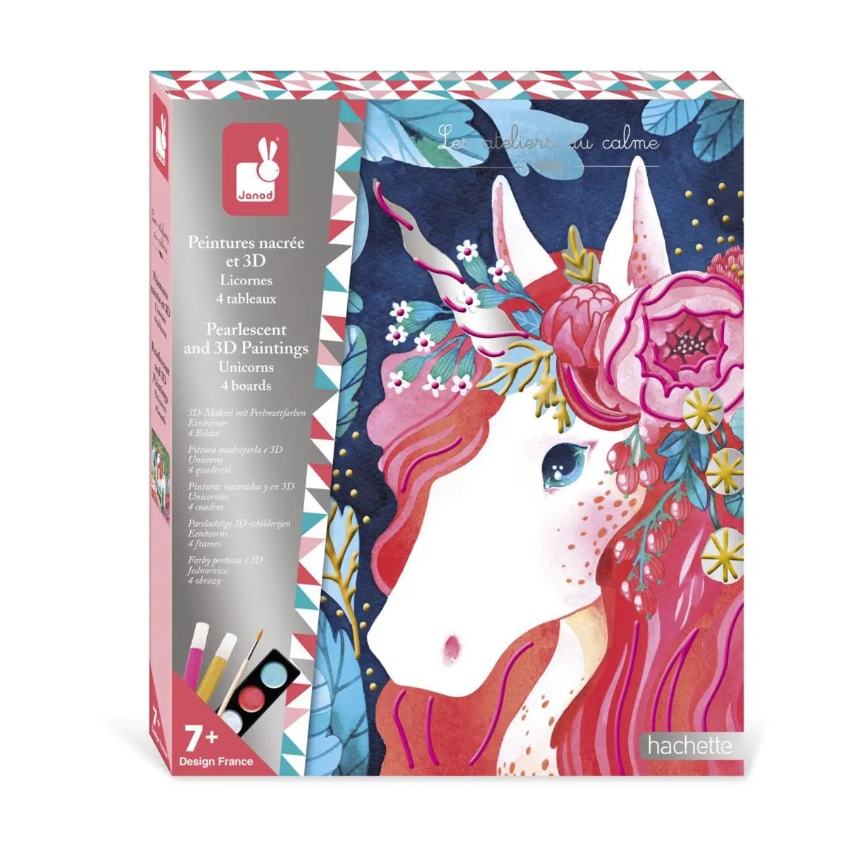 J07951  PEARLISH AND 3D UNICORN PAINTS Janod