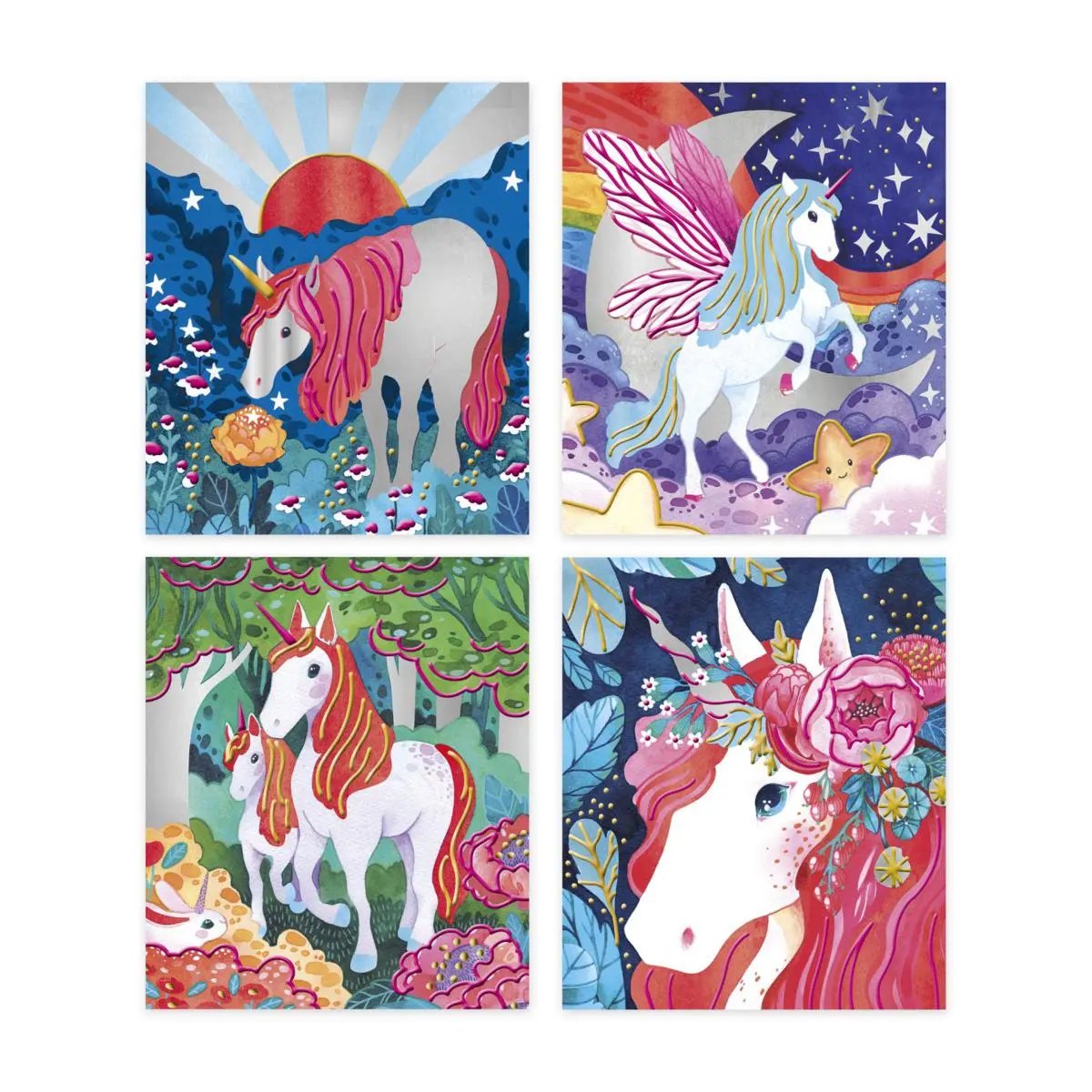 J07951  PEARLISH AND 3D UNICORN PAINTS Janod