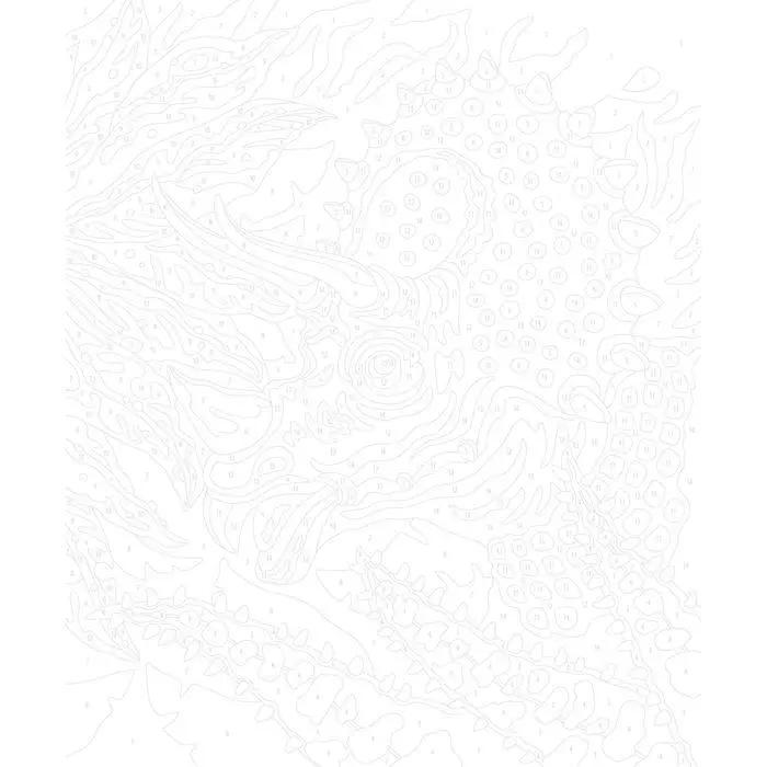 J07982 PAINT BY NUMBER WATERCOLOR Dinosaurs Janod