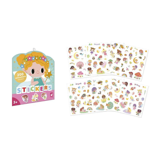 J09195  50 LARGE STICKERS - FAIRIES Janod
