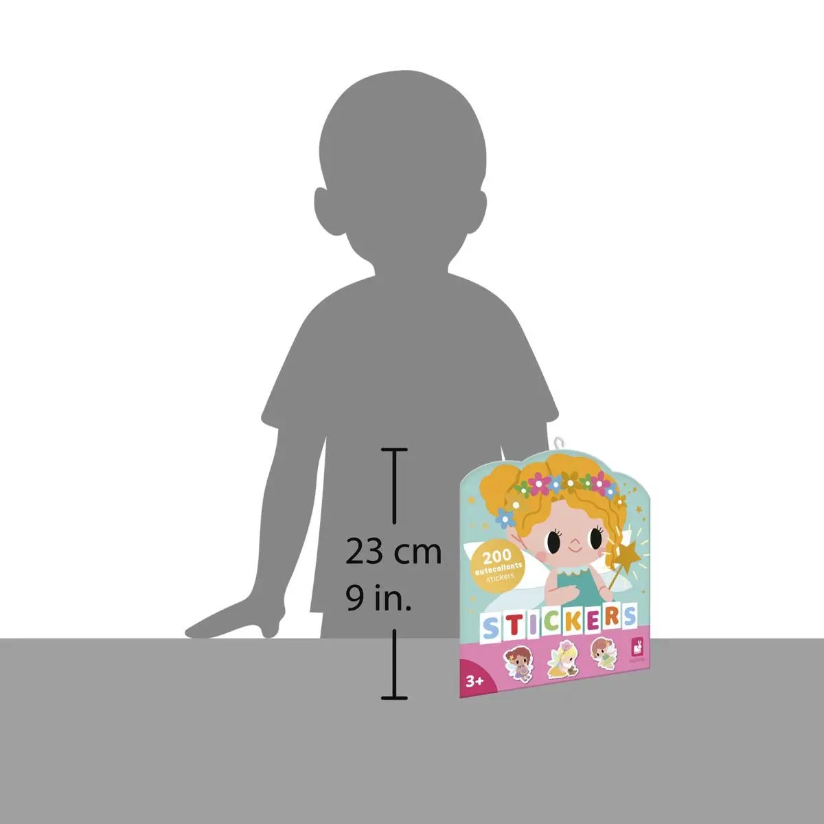 J09195  50 LARGE STICKERS - FAIRIES Janod