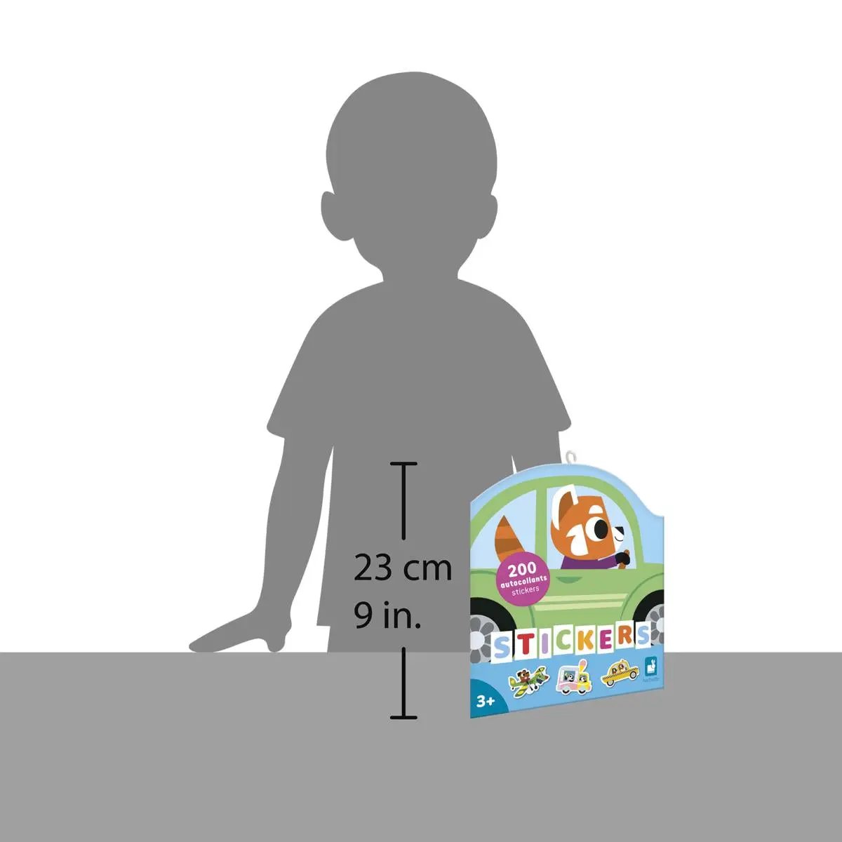 J09196  50 LARGE STICKERS - VEHICLES Janod