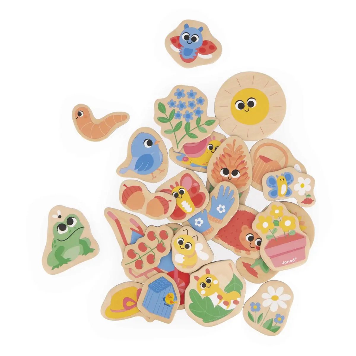 J09646  GARDEN MAGNETS 24 PCS Janod