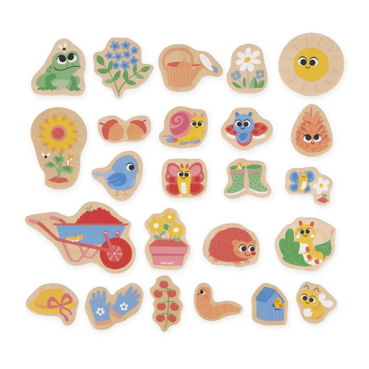 J09646  GARDEN MAGNETS 24 PCS Janod