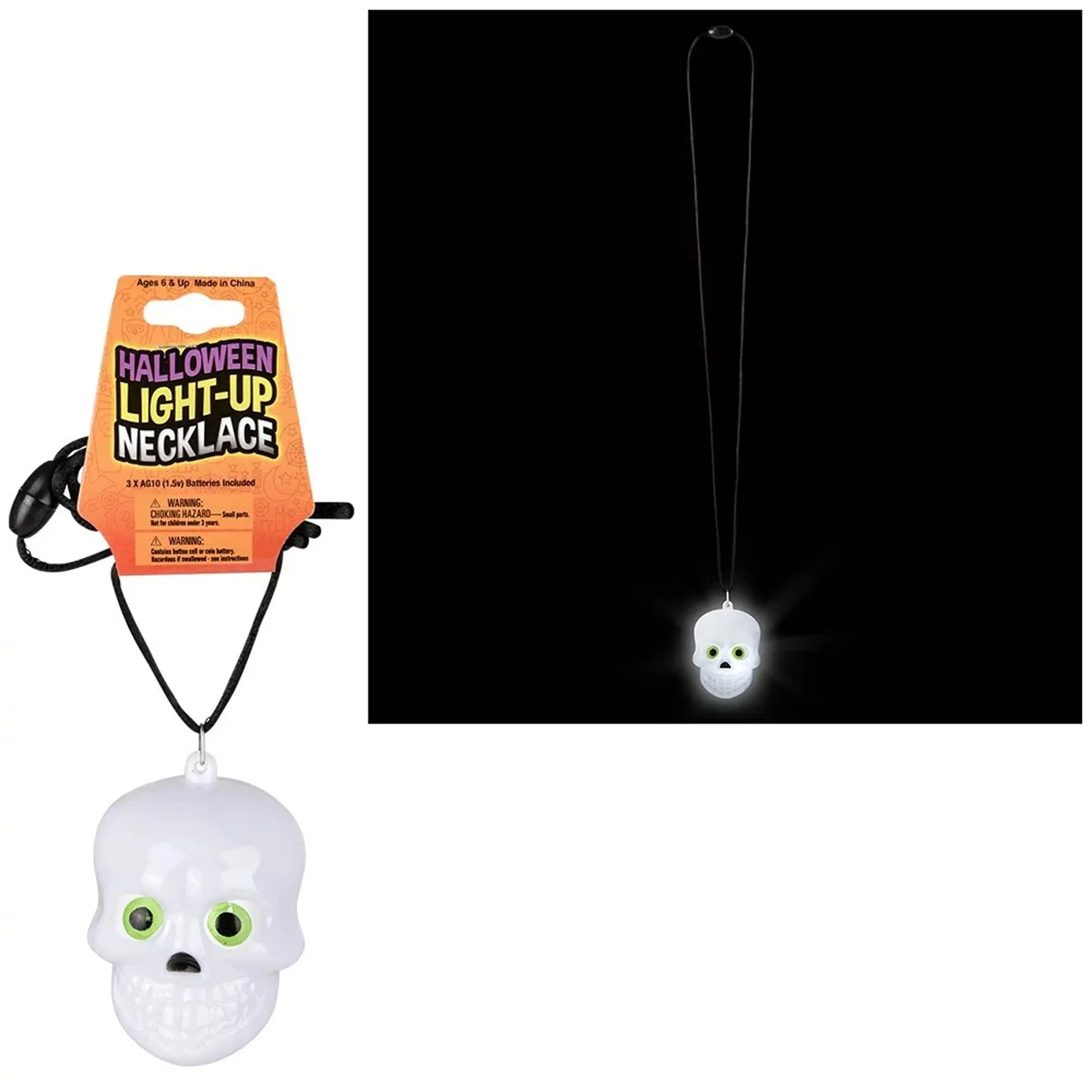 JSBlueRidge Toys - Ghost Glow & Light Up Necklace For Kids JSBlueRidge Toys