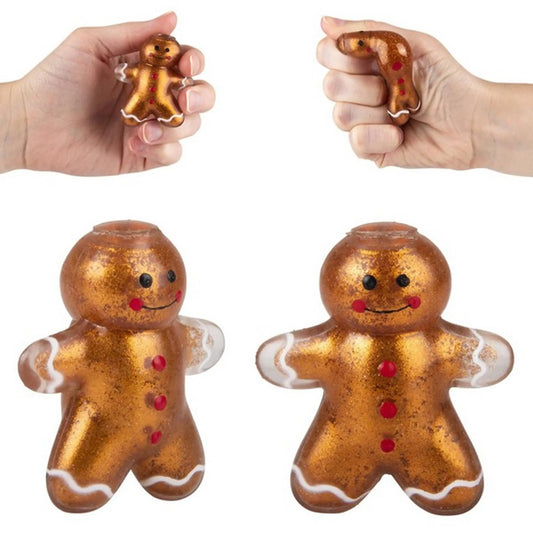 JSBlueRidge Toys - Standing Gingerbread Squish Sticky Kids Toy In Bulk JSBlueRidge Toys