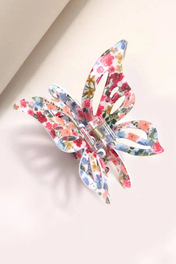 JUMBO CUT OUT BUTTERFLY HAIR CLAW CLIPS | 40H772: Multi JOSSLYN by Wall to Wall