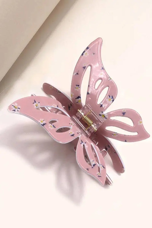 JUMBO CUT OUT BUTTERFLY HAIR CLAW CLIPS | 40H772: Peach JOSSLYN by Wall to Wall