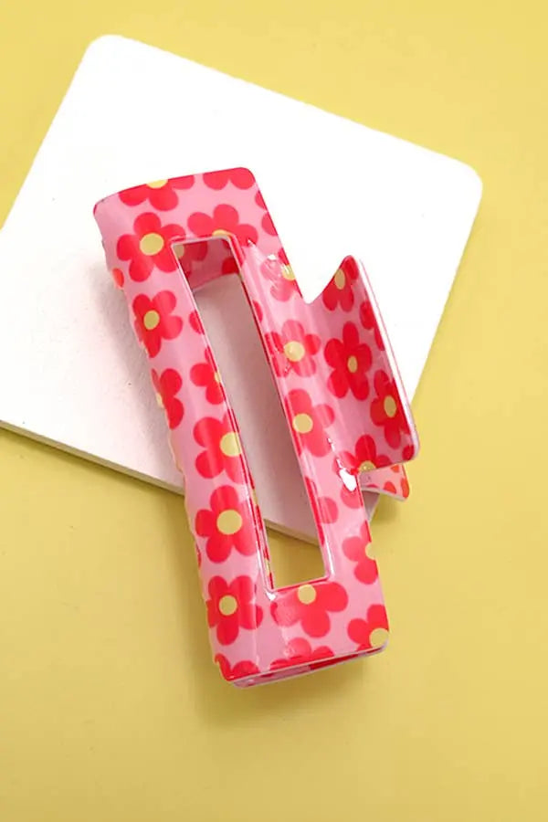 JUMBO PREMIUM DAISY HAIR CLAW CLIPS | 40H603: PINK JOSSLYN by Wall to Wall