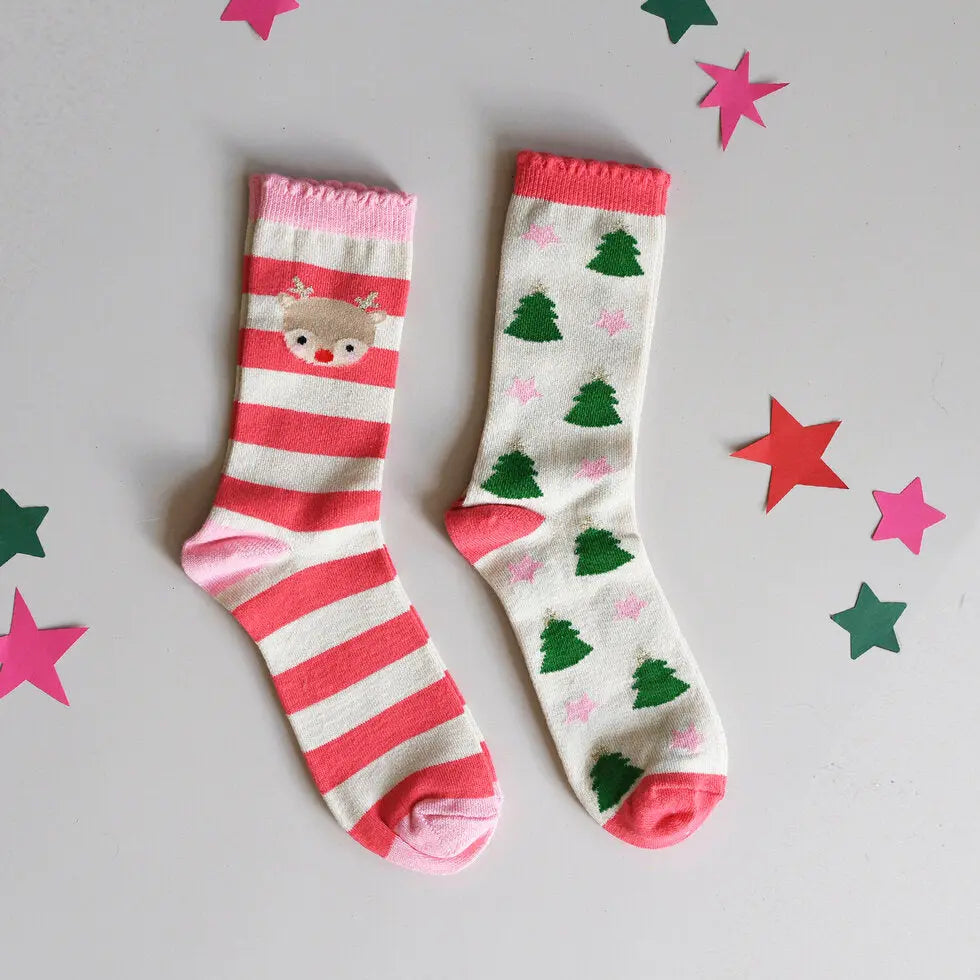 Jolly Christmas 2 Pack Socks Rockahula
