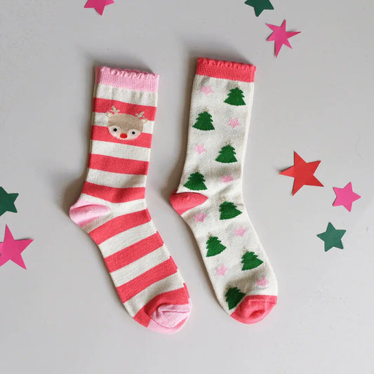 Jolly Christmas 2 Pack Socks Rockahula