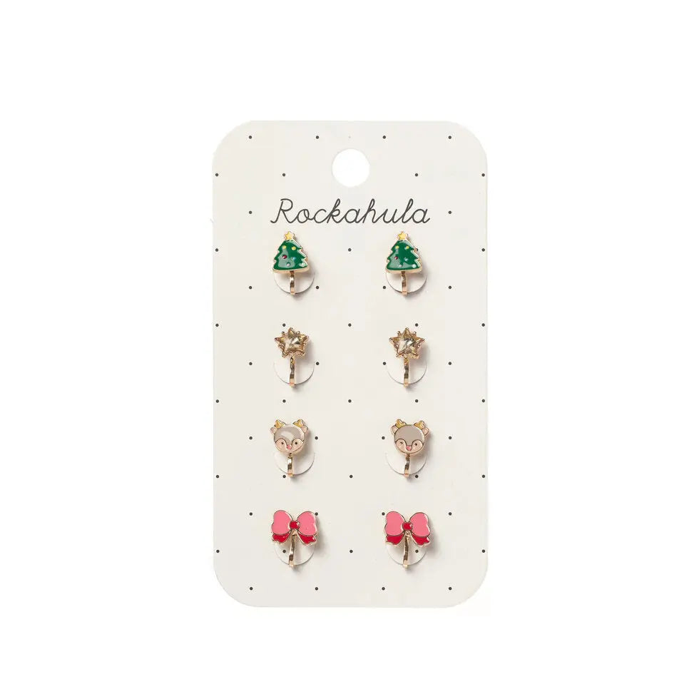 Jolly Christmas Clip On Earrings Rockahula