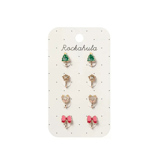 Jolly Christmas Clip On Earrings Rockahula
