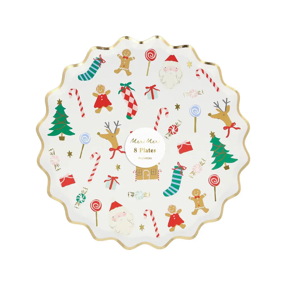 Jolly Christmas dinner plates Meri Meri