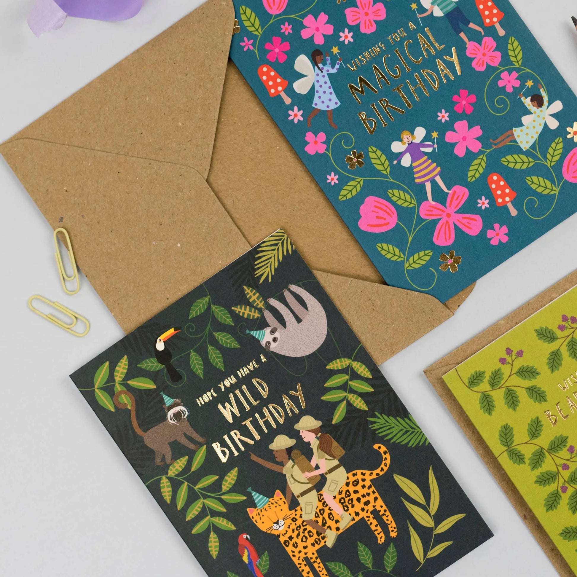 Jungle Explorers Birthday Card | Fun Animal Kids Card Mifkins