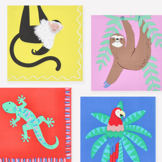 Jungle Jamboree Large Napkins (x 16) Meri Meri