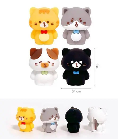 K-Wonderland - Cat Figure 3D Silicon Pencil Sharpener K-Wonderland