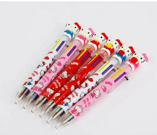K-Wonderland - Sanrio Characters 6 Color Ball Point Pencil- 0.7mm : Hello Kitty K-Wonderland