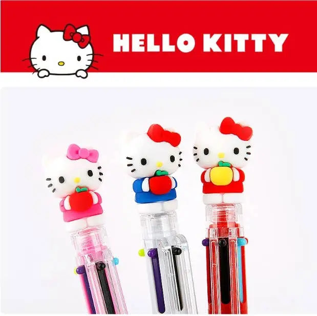 K-Wonderland - Sanrio Characters 6 Color Ball Point Pencil- 0.7mm : Hello Kitty K-Wonderland