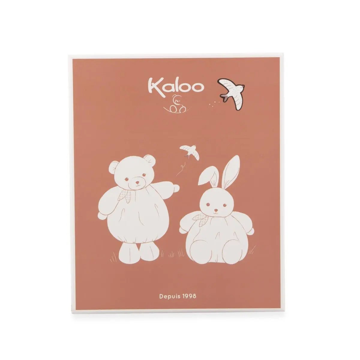 K214016  ROUND PINK RABBIT SOFT TOY Kaloo