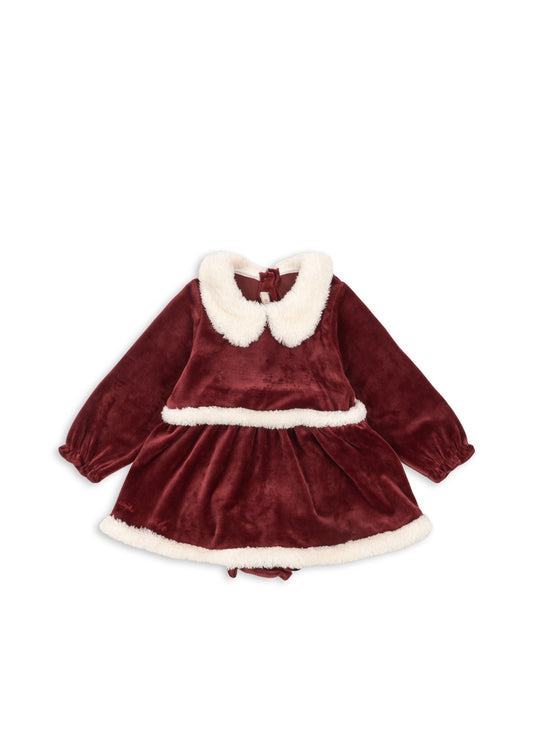 Christmas Romper Dress - Red Dahlia