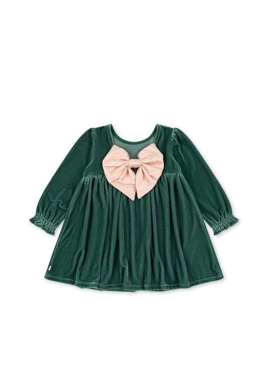 Gia Bow Dress - Fir
