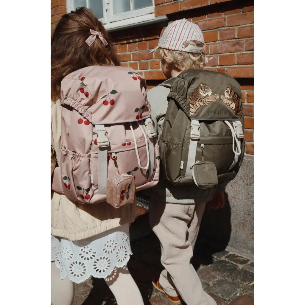 (KS100197)  CLOVER SCHOOLBAG -  MA GRANDE CERISE MAHOGANY Konges Slojd