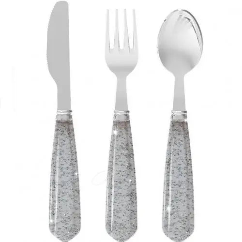 (KS101531) Glitter Cutlery - Sparkling blue Konges Slojd