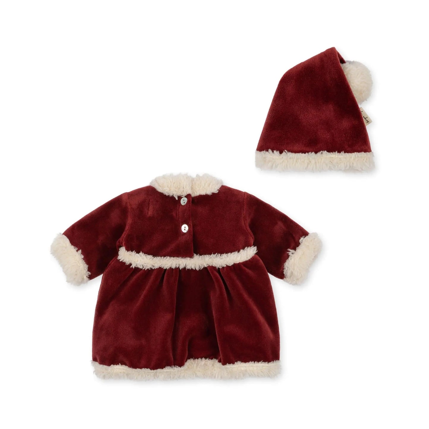 KS101947 Doll Christmas Dress GRS - Jolly Red Konges Slojd