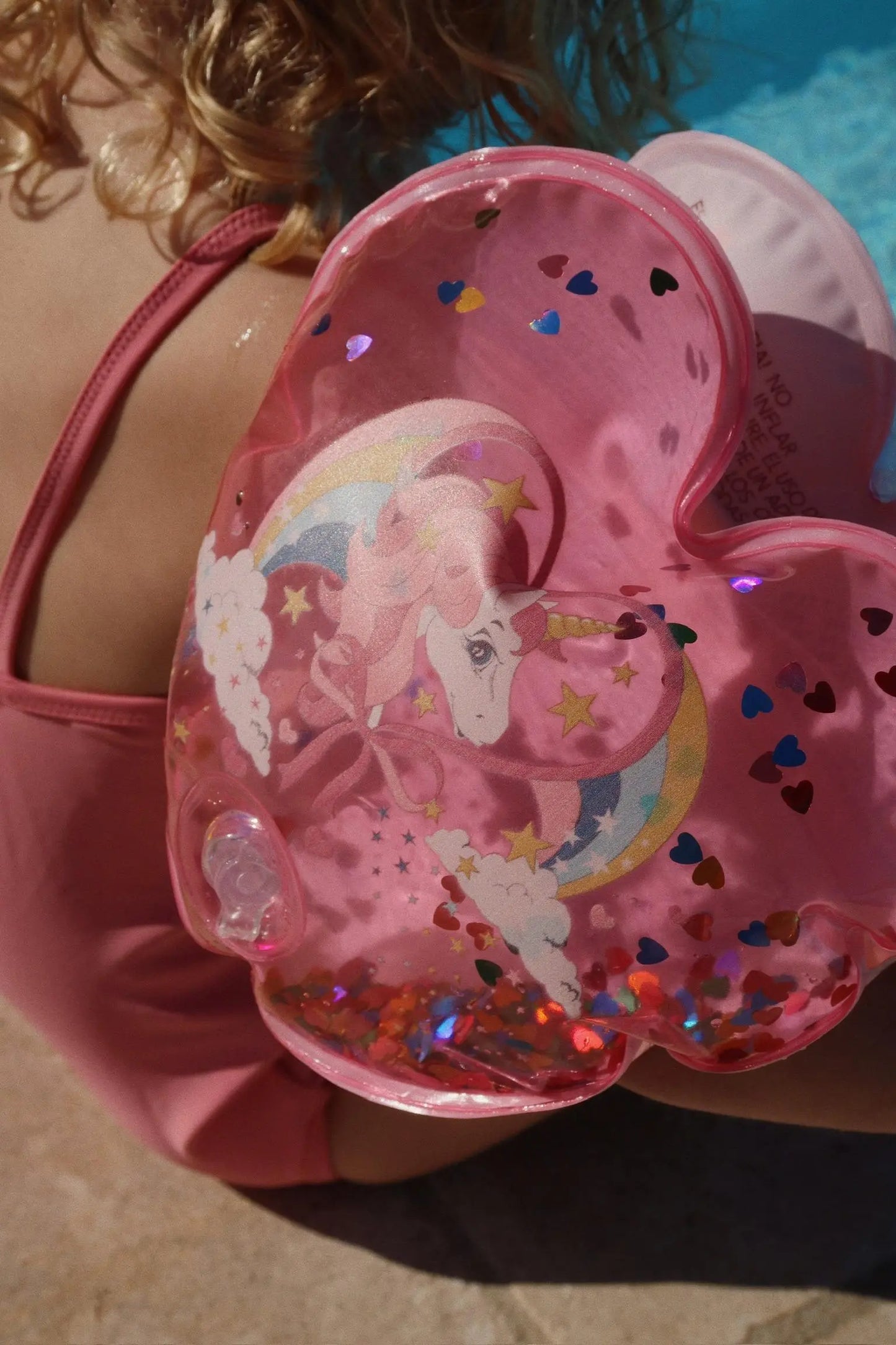 KS102551- Water Wings - Heart Transparent Konges Slojd