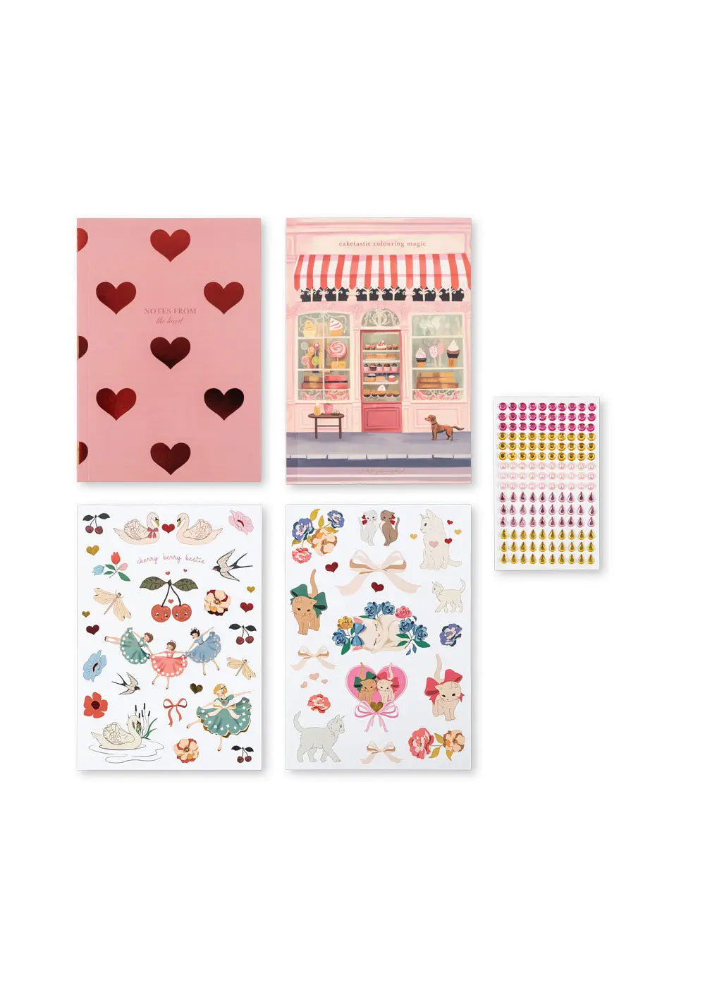 KS103767 CREATIVE ART CADDY - Rose Glitter Konges Slojd