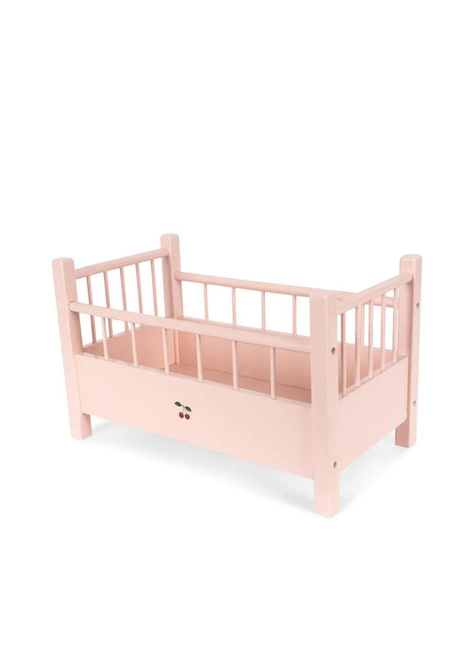 KS103770 Doll Bed Wood - Pink Konges Slojd