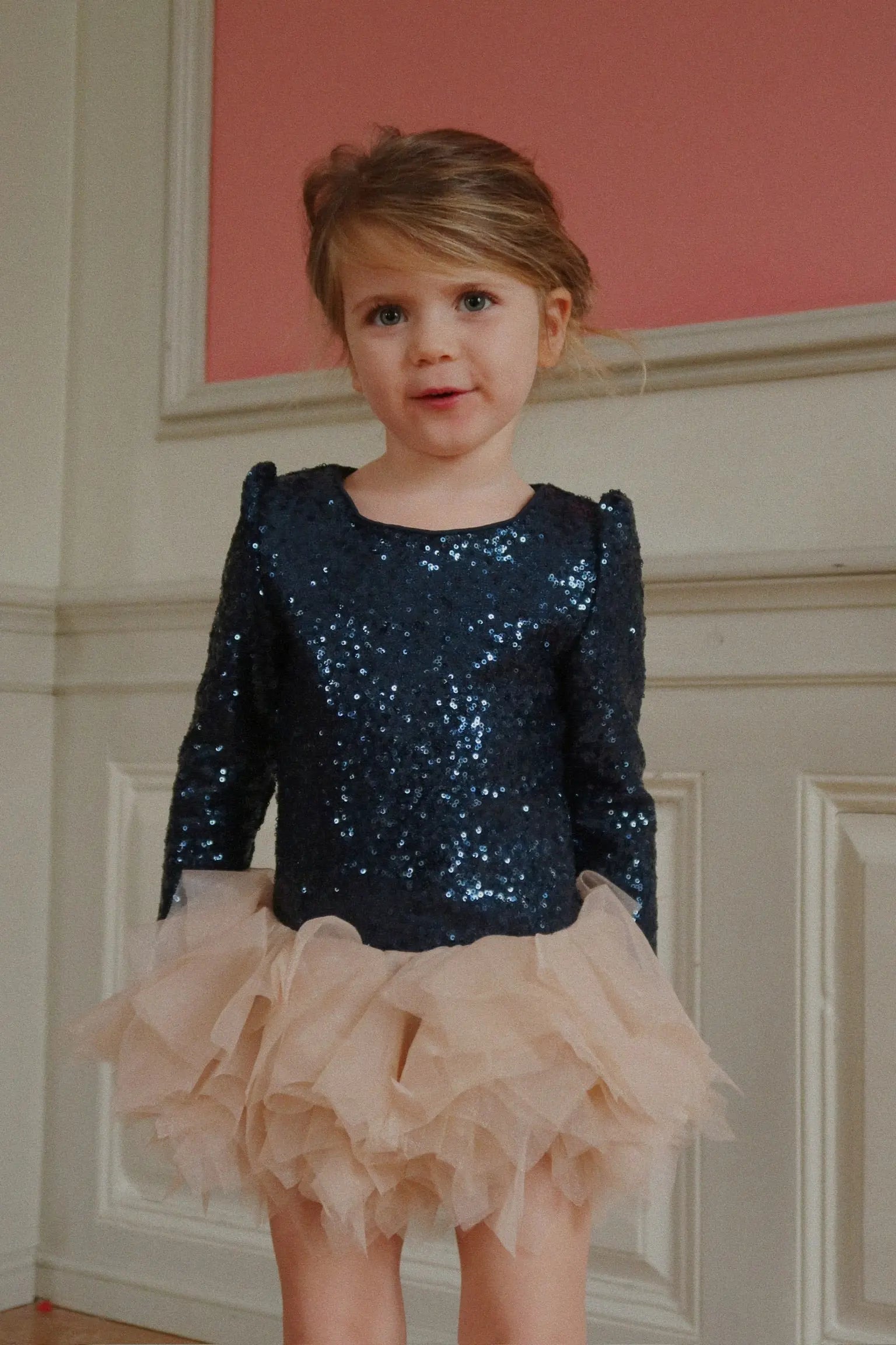 KS104208 Ballerina Glitter dress - Dark Navy Konges Slojd