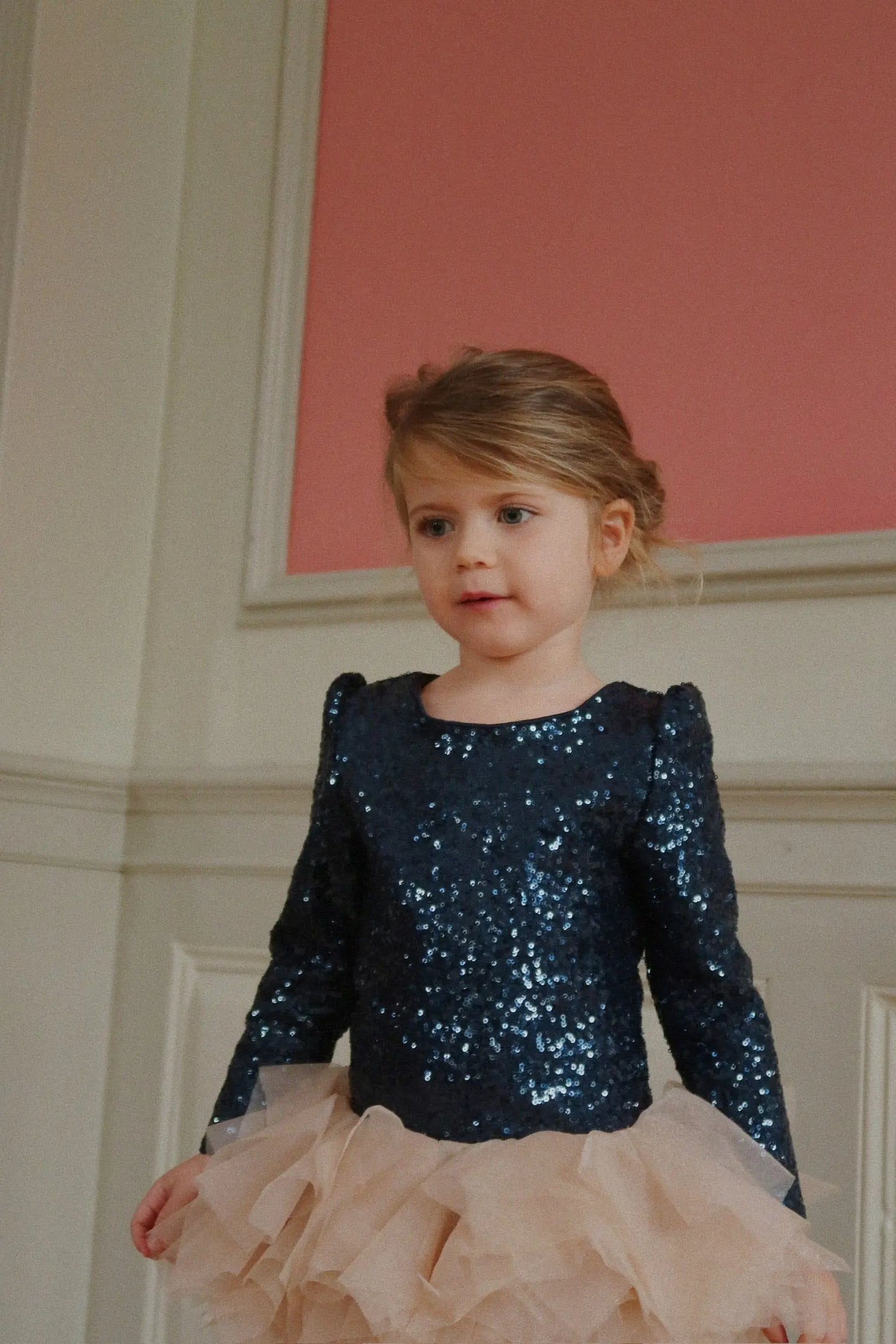 KS104208 Ballerina Glitter dress - Dark Navy Konges Slojd