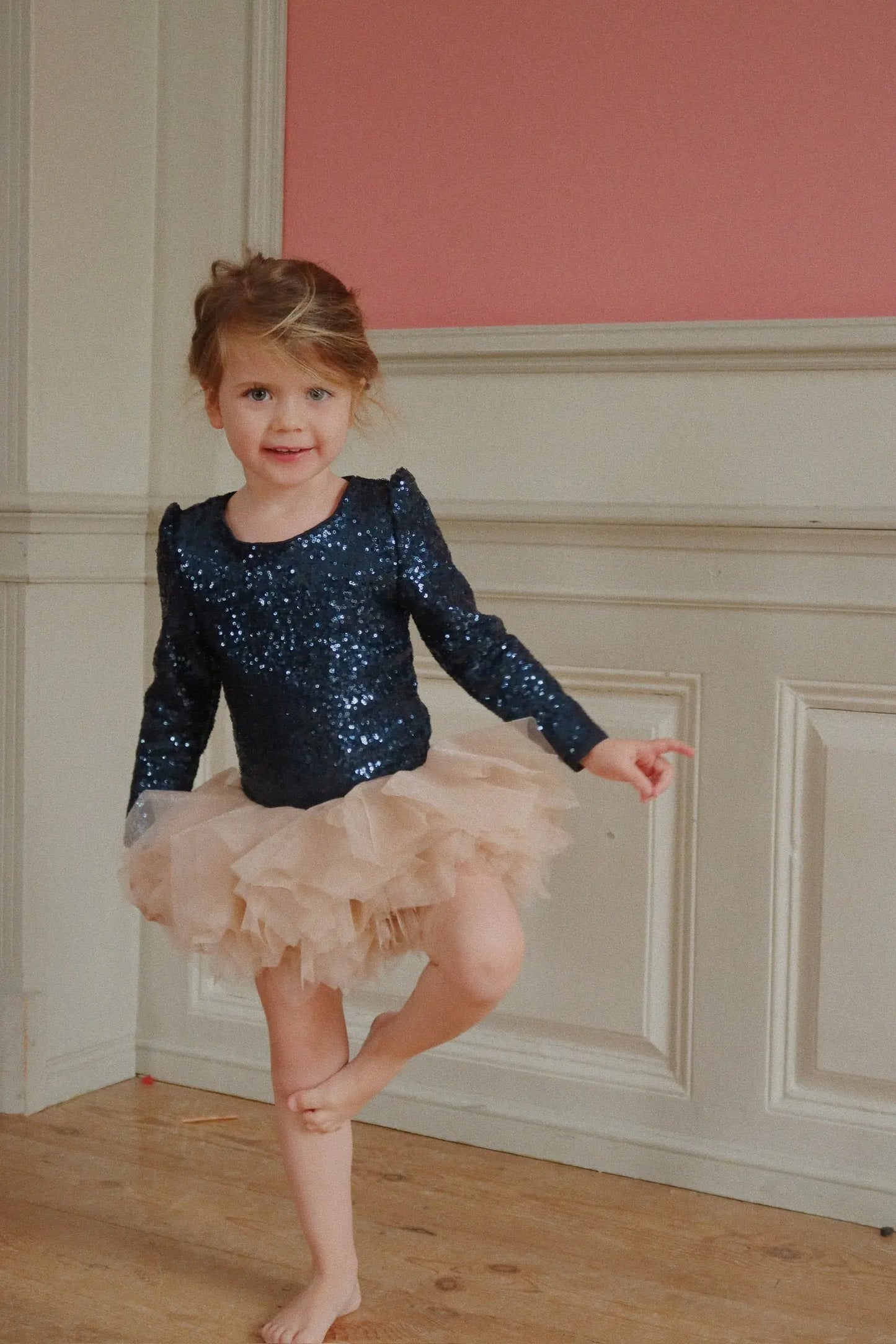 KS104208 Ballerina Glitter dress - Dark Navy Konges Slojd