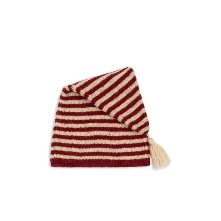 (KS104259) Striped Wool Hat Santa Claus Konges Slojd
