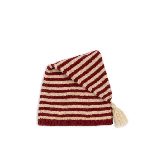 (KS104259) Striped Wool Hat Santa Claus Konges Slojd