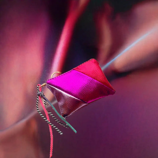 Keychain bag - lilac/pink/red thepartyville