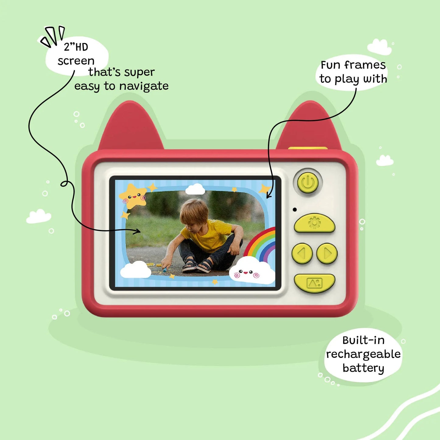 Kidamento - Akito the Fox - Kids Digital Camera - Model C Kidamento