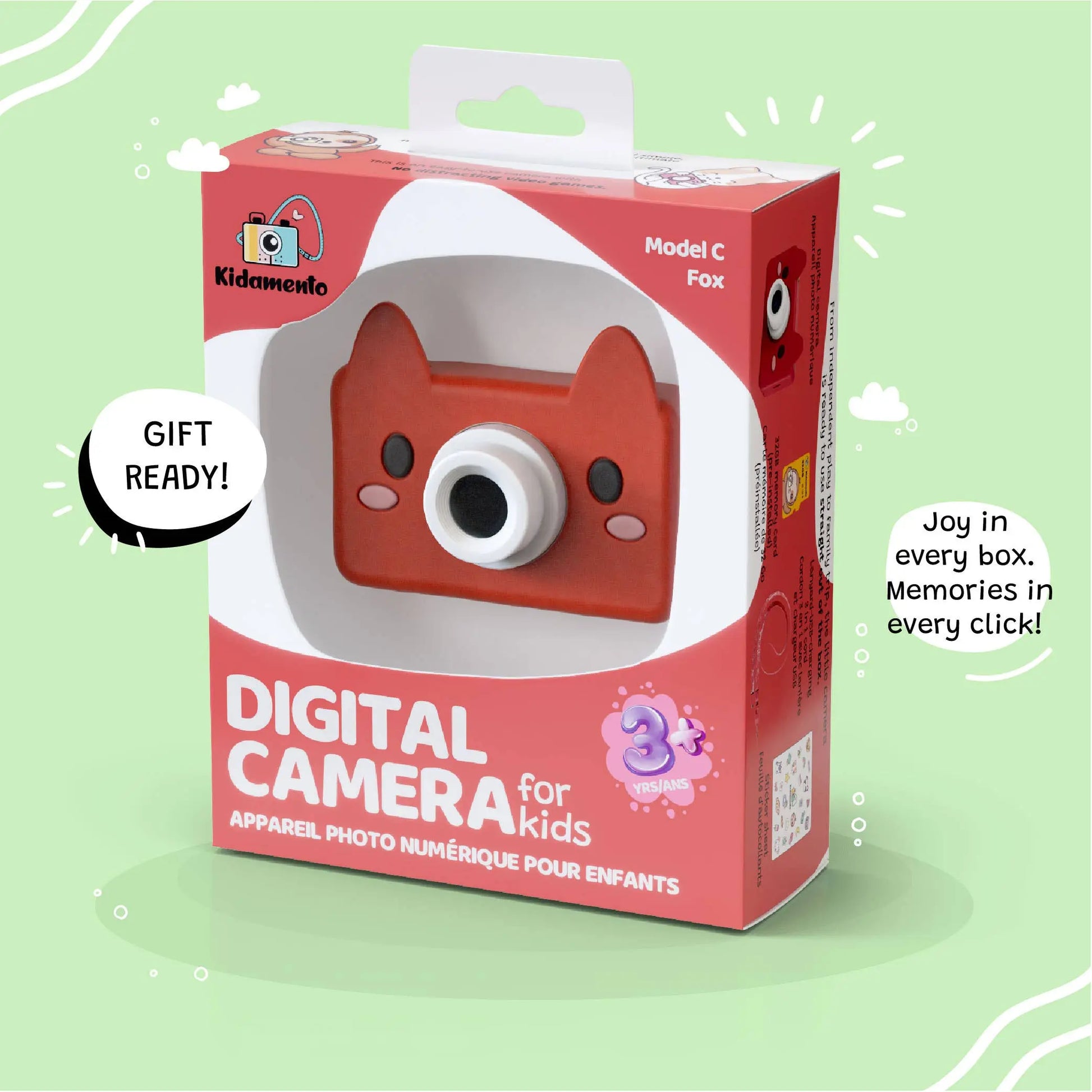 Kidamento - Akito the Fox - Kids Digital Camera - Model C Kidamento