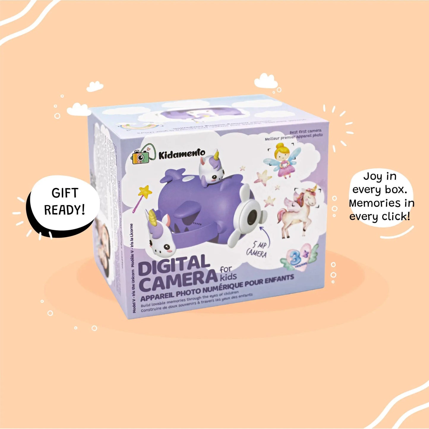 Kidamento - Iris the Unicorn - Kids Digital Camera - Model V Kidamento