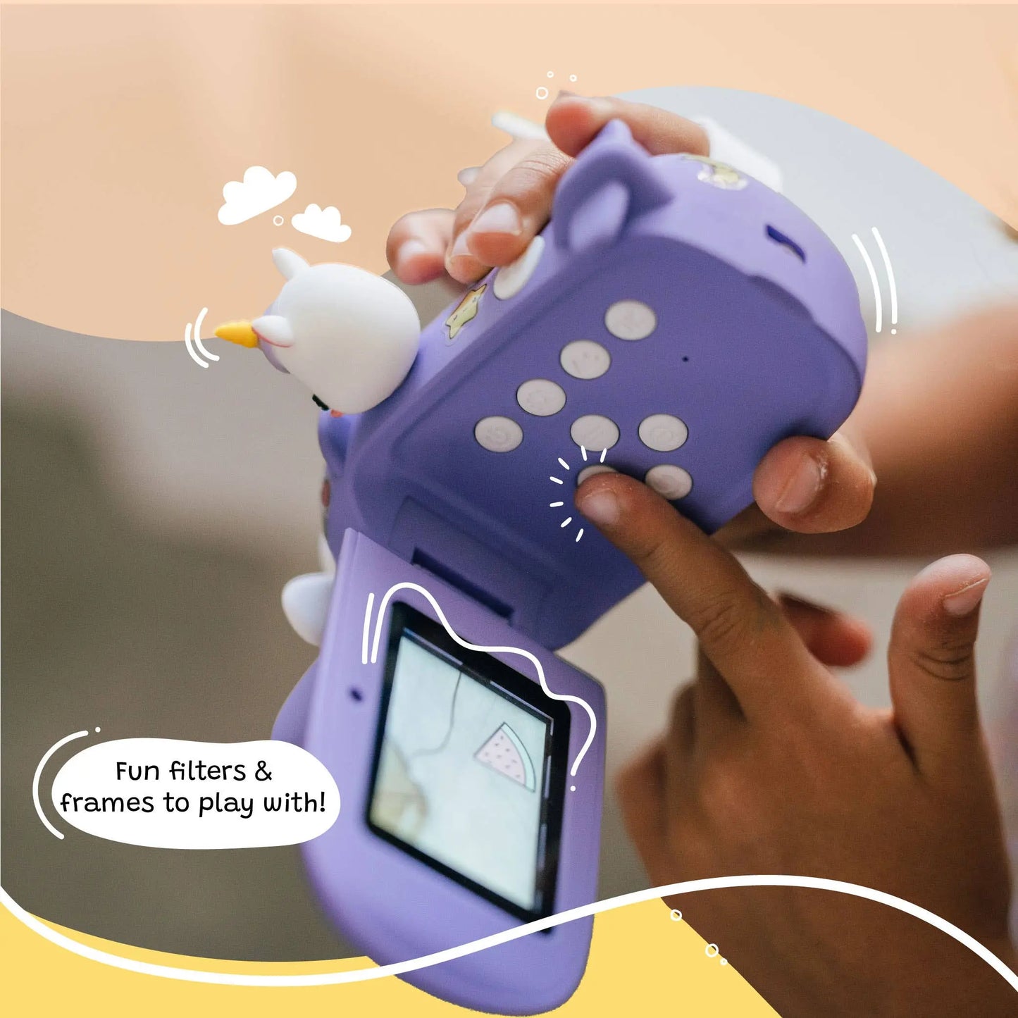 Kidamento - Iris the Unicorn - Kids Digital Camera - Model V Kidamento