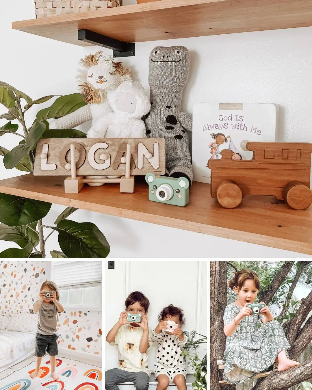 Kidamento - Mikayo the Bear - Kids Digital Camera - Model C Kidamento