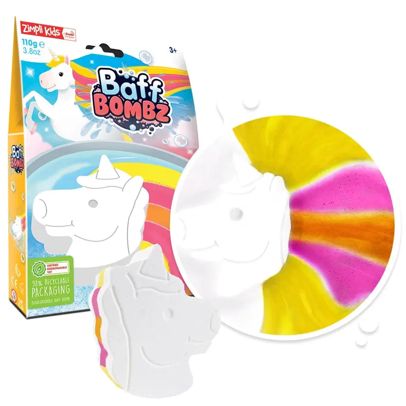 Kids Colour Surprise Unicorn Baff Bombz Zimpli Kids