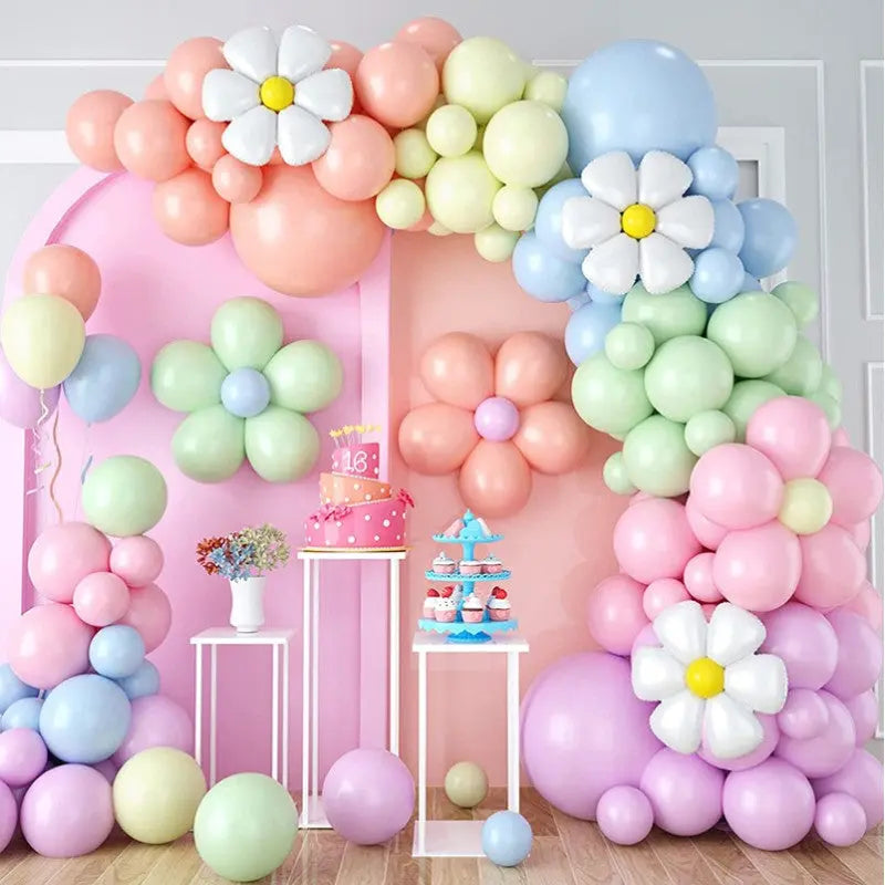 Kit 102 ballons PASTEL FLEUR + ACC cotillons Alsace