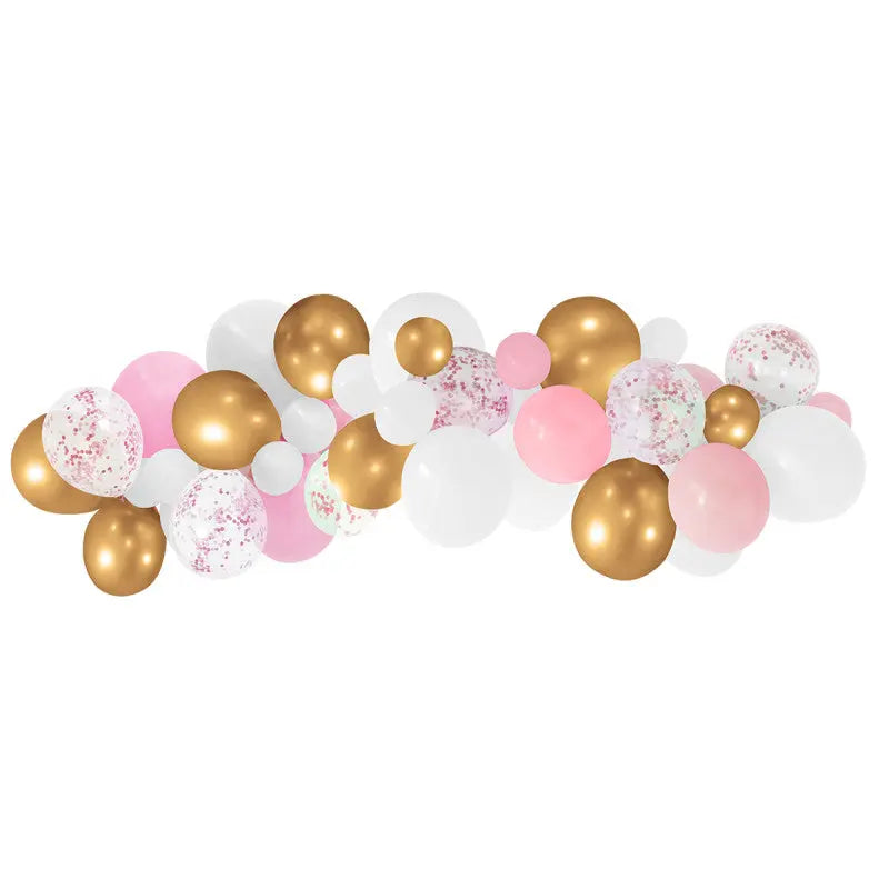 Kit de 50 ballons pour arche OR/ROSE cotillons Alsace