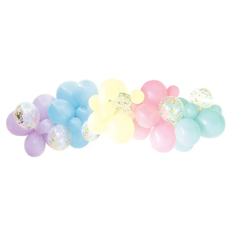 Kit de 50 ballons pour arche PASTEL cotillons Alsace