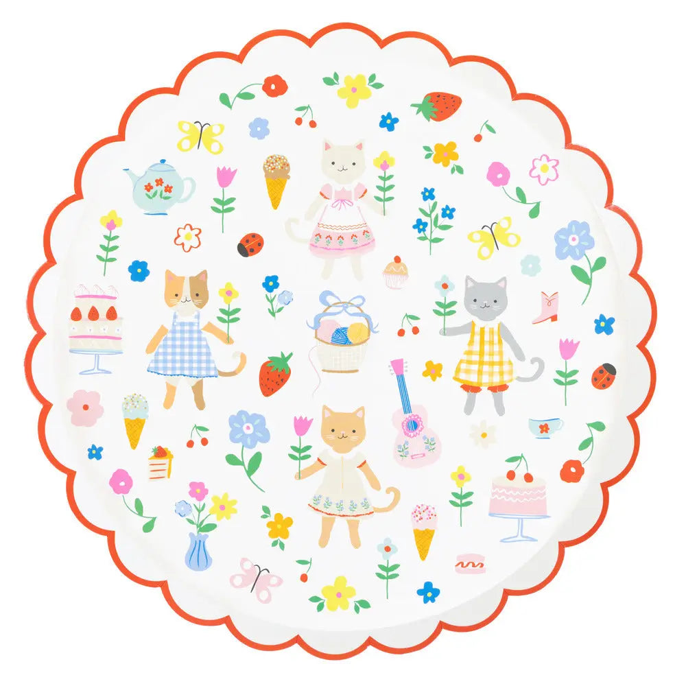 Kitten club dinner plates Meri Meri