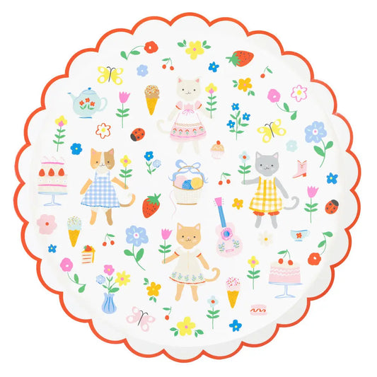 Kitten club dinner plates Meri Meri